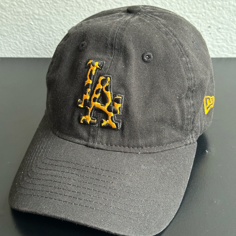 New Era LA Dodgers Cheetah Black Gold Cap